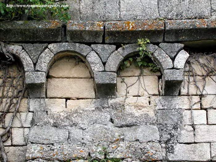 DETALLE DE ARQUERA CIEGA EN MURO NORTE
